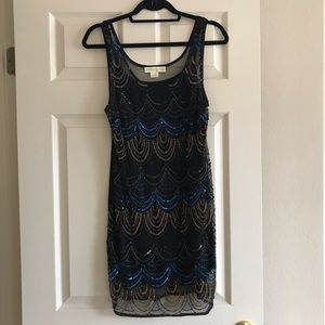 Beaded Flapper Slip Dress